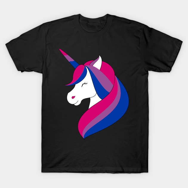 Bisexual Unicorn T-Shirt by Pridish